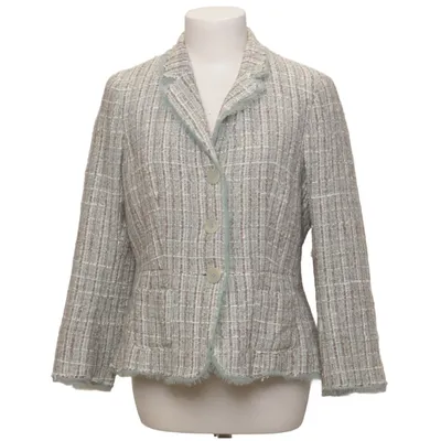 Blazer (Blå, Lilla, Hvid) fra Gerard Darel Bomuld, Polyamid, Silke, Viscose