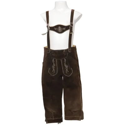 Pantalon en cuir traditionnel (Marron)