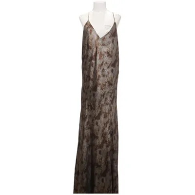 Maxi dress (Gray, Brown, Gold) from Primark Polyester