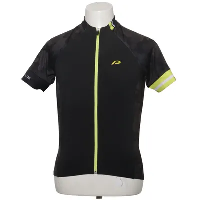 Wielershirt (Zwart, Geel) van Protective Elastaan, Polyester