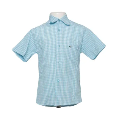 Short sleeve shirt (Blue, White) from Lacoste Cotton