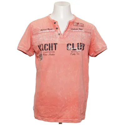 Henley shirt (Red) from Violento Cotton