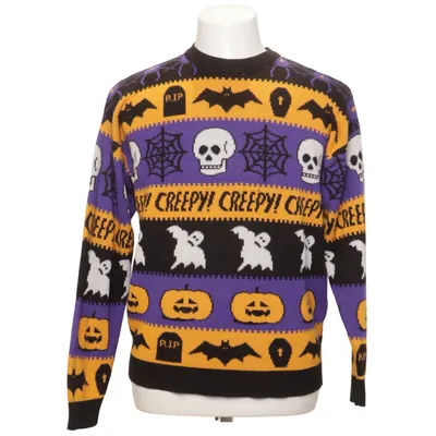 Julesweater (Sort, Lilla, Gul) fra FSBN Akryl