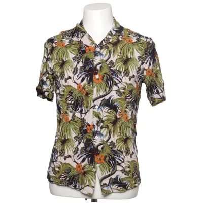 Short sleeve shirt (Green, Multicolored) from H&M Viscose