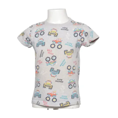 T-shirt (Grå, Flerfärgad) från Kiko Bomull, Polyester, Viskos