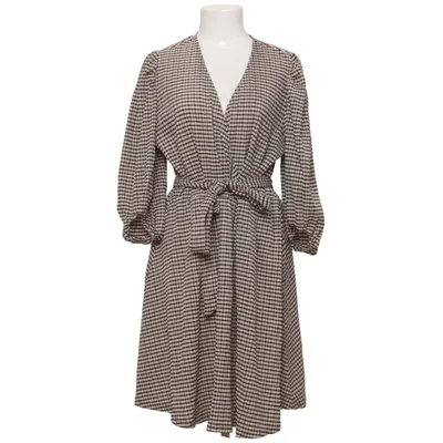 Dress (Black, Beige) from Selected Femme Elastane, Recycled polyester