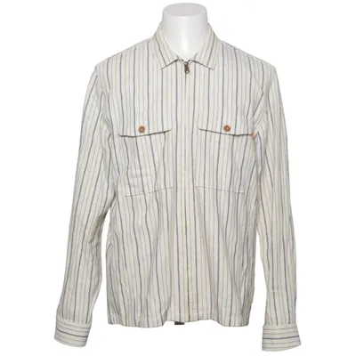 Shirt (Beige, Blue) from Cast Iron Cotton