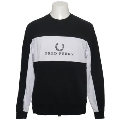 Sweatshirt (Noir, Blanc) de Fred Perry Sportswear Coton, Élasthane