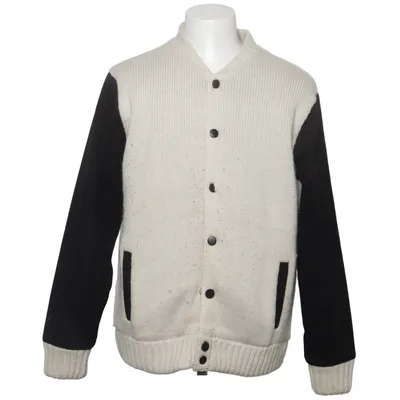 Varsity jacket (White, Black) from Bakers Acrylic, Wool