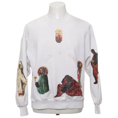 Sweatshirt (Hvid, Flerfarvet) fra Nagri Bomuld, Polyester