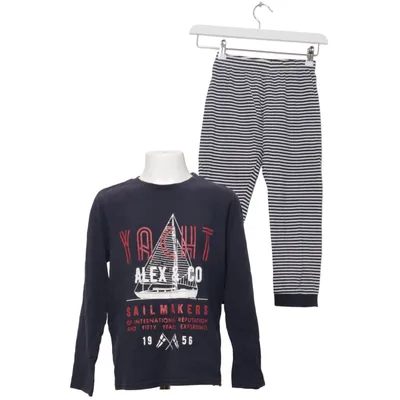 Pajamas (Blue, White) from Vertbaudet Cotton