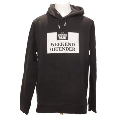 Capuchon sweater (Zwart) van Weekend Offender Katoen