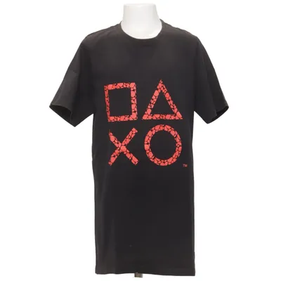 T-shirt (Zwart, Rood) van Playstation Katoen