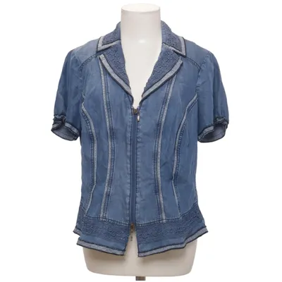 Korte mouwen shirt (Blauw) van Biba Lyocell