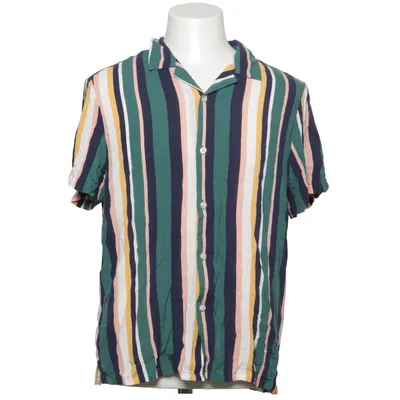 Kortärmad skjorta (Blå, Grön, Flerfärgad) från Topman Viskos