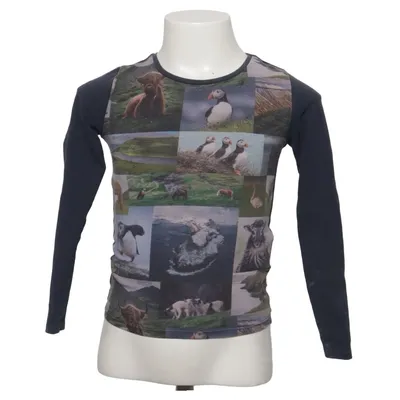 Long sleeve T-shirt (Blue, Multicolored) from Lemon Beret Elastane, Organic cotton