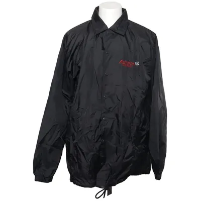 Veste d'entraineur (Noir) de Us Basic Coton, Polyamide, Polyester