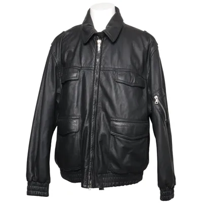 Veste en cuir (Noir)