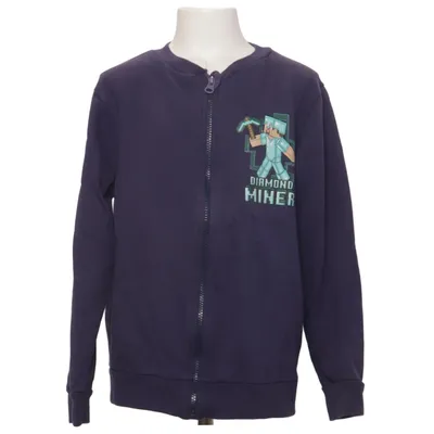 Sweat à capuche (Bleu) de Minecraft Coton, Polyester