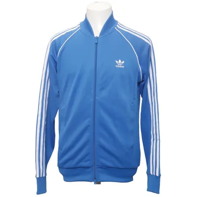 Trainingsjacke (Blau, Weiß) von Adidas Originals Baumwolle, Recyceltes Polyester