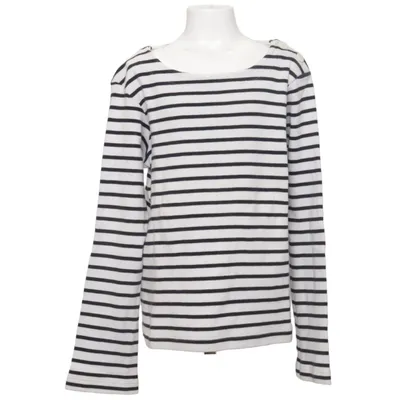 T-shirt à manches longues (Blanc, Noir) de Petit Bateau Coton