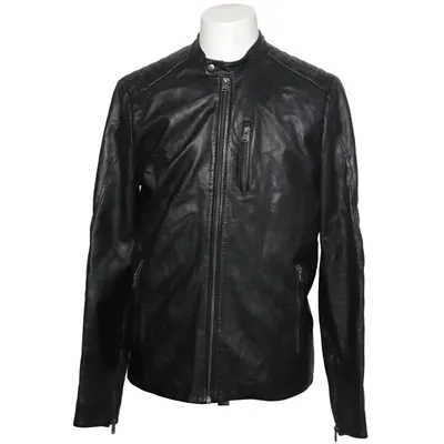 Læderjakke (Sort) fra Core by Jack & Jones Læder, Polyester