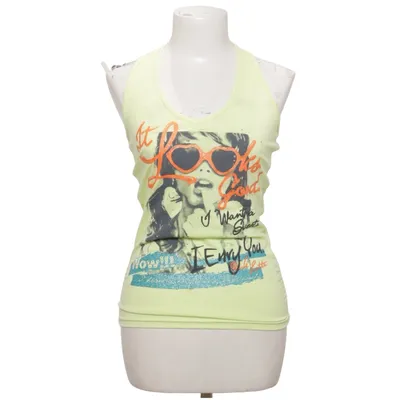 Tank­top (Gelb, Mehrfarbig) von Object Baumwolle, Elasthan, Polyester