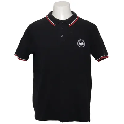 Polo shirt (Black, Red) from Harvey Miller Cotton