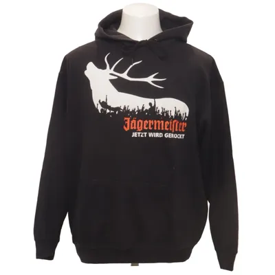 Hættetrøje (Sort, Hvid, Orange) fra Jägermeister Bomuld