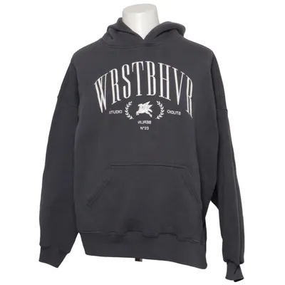 Sweat à capuche (Gris) de WRSTBHVR Coton, Polyester