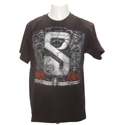 T-shirt (Zwart, Meerkleurig) van Fruit of the Loom Katoen