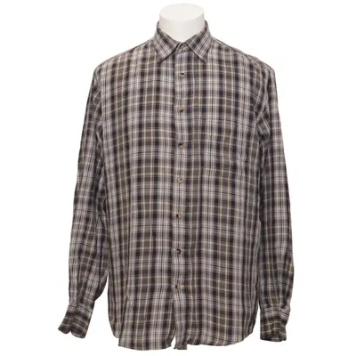 Flannel skjorte (Sort, Grå, Beige) fra Henderson Bomuld, Polyester