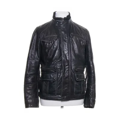 Leren jack (Zwart) van Boss Hugo Boss Leer