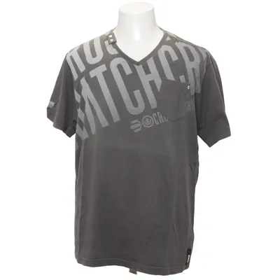 T-shirt (Black, Gray) from Crosshatch Cotton