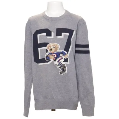Collegetröja (Grå, Blå) från Polo Ralph Lauren Bomull