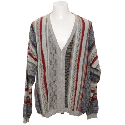 Cardigan (Gray, Multicolored) from Engbers Acrylic, Cotton