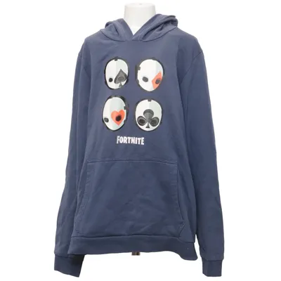 Hoodie (Blue) from Fortnite Cotton, Polyester