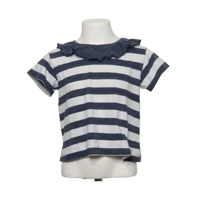 Top (Blue, White) from Laranjinha Cotton