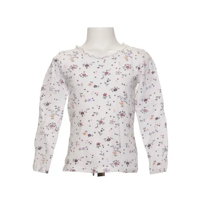 Long sleeve T-shirt (White, Multicolored) from Kaxs by KappAhl Cotton, Polyester