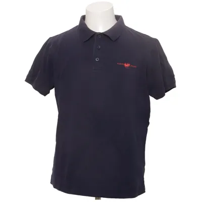 Poloshirt (Blauw) van Harvey Miller Katoen, Elastaan