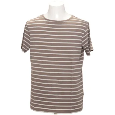 T-shirt (Brun, Hvid) fra Mousqueton Bomuld