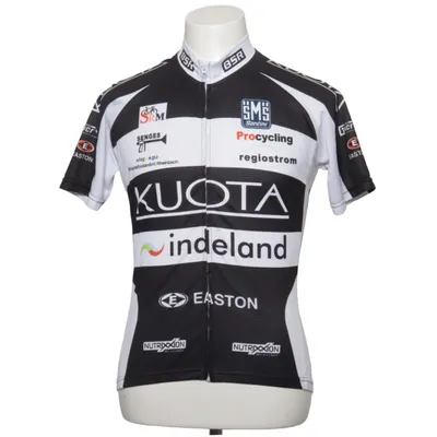 Bicycle shirt (Black, White) from Santini Polyester