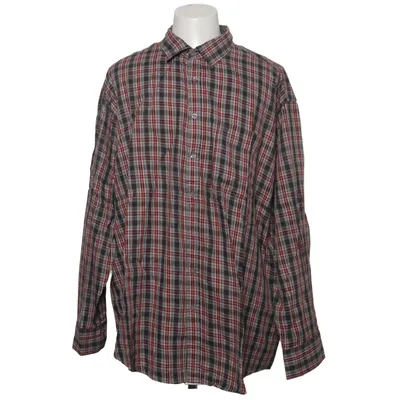Flanellskjorta (Röd, Grå, Vit) från Big Fashion Bomull, Polyester