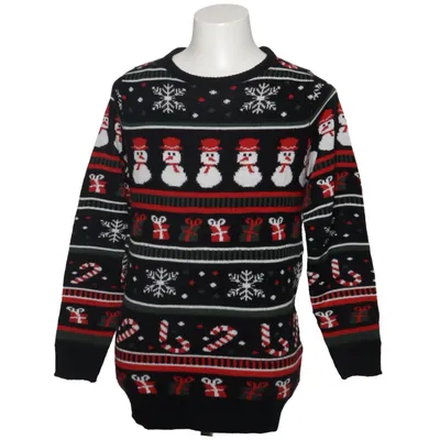 Julesweater (Sort, Rød, Hvid) fra Livergy Akryl