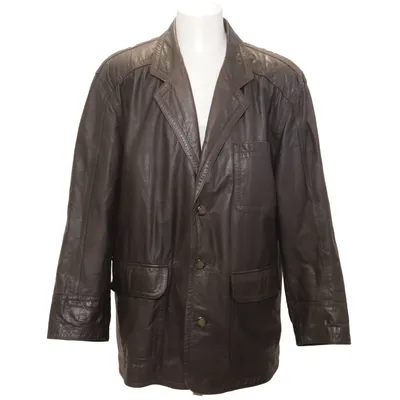 Blazer en cuir (Marron) de New Fast