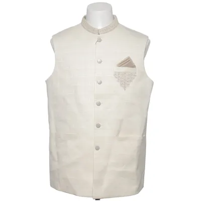 Gilet de costume (Beige) de Stylish Polyester