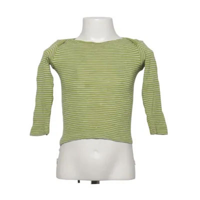 Langærmet t-shirt (Grøn, Hvid) fra Cosilana Silke, Uld