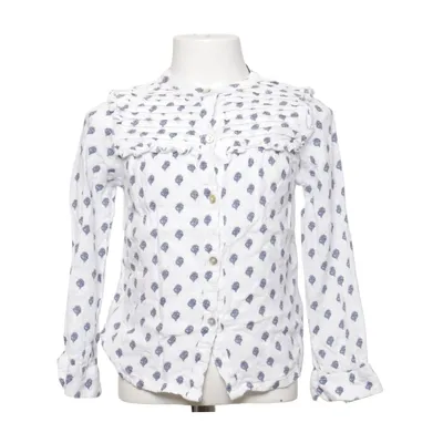 Blouse (Blanc, Bleu) de Eden et Victor Coton, Viscose