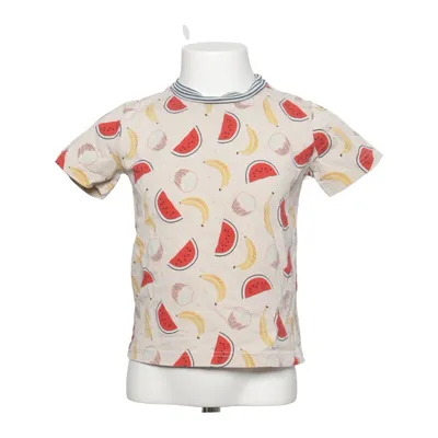 T-shirt (Beige, Rood, Wit) van Alana Katoen