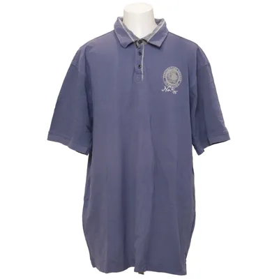 Poloshirt (Blauw, Wit) van Lerros Katoen